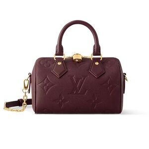 Louis Vuitton Speedy Bandouliere 20, Garnet Leather